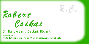 robert csikai business card